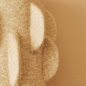 Sidra Small Cream Textured Vase