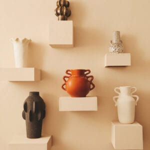 Sonata Large Cream Fluted Vase