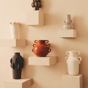 Sonata Large Cream Fluted Vase