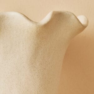 Sonata Small Cream Fluted Vase