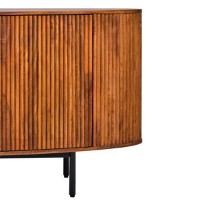 Torello Two Door Three Drawer Mango Wood Oval Sideboard