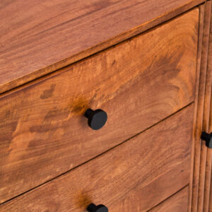 Torello Two Door Three Drawer Mango Wood Oval Sideboard