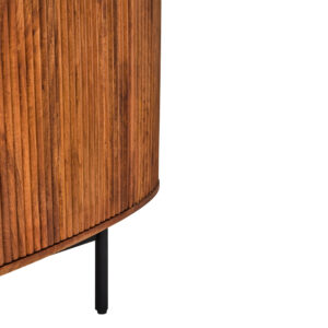Torello Two Door Three Drawer Mango Wood Oval Sideboard