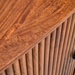 Torello Two Door Three Drawer Mango Wood Oval Sideboard