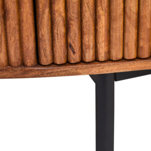 Torello Two Door Three Drawer Mango Wood Oval Sideboard