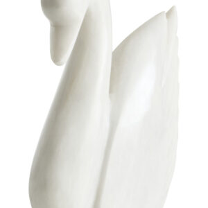 Zoro White Marble Decorative Swan