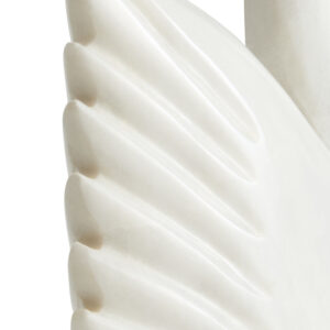 Zoro White Marble Decorative Swan