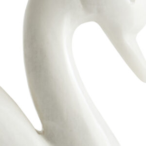 Zoro White Marble Decorative Swan