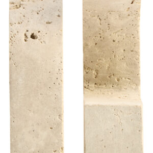 Tibor Travertine Set of Two Comma Bookends