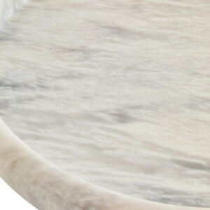 Zoro White Marble Round Tray