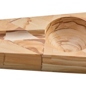 Tiago Teak Wood Effect Marble Cigar Ash Tray