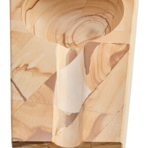 Tiago Teak Wood Effect Marble Cigar Ash Tray