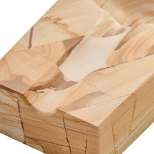 Tiago Teak Wood Effect Marble Cigar Ash Tray
