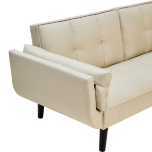 Valerie 3 Seat Beige Sofa Bed