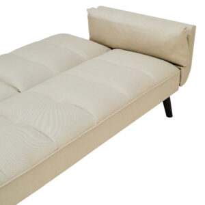 Valerie 3 Seat Beige Sofa Bed