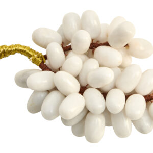 Zoro Small White Marble Decorative 50 Grapes