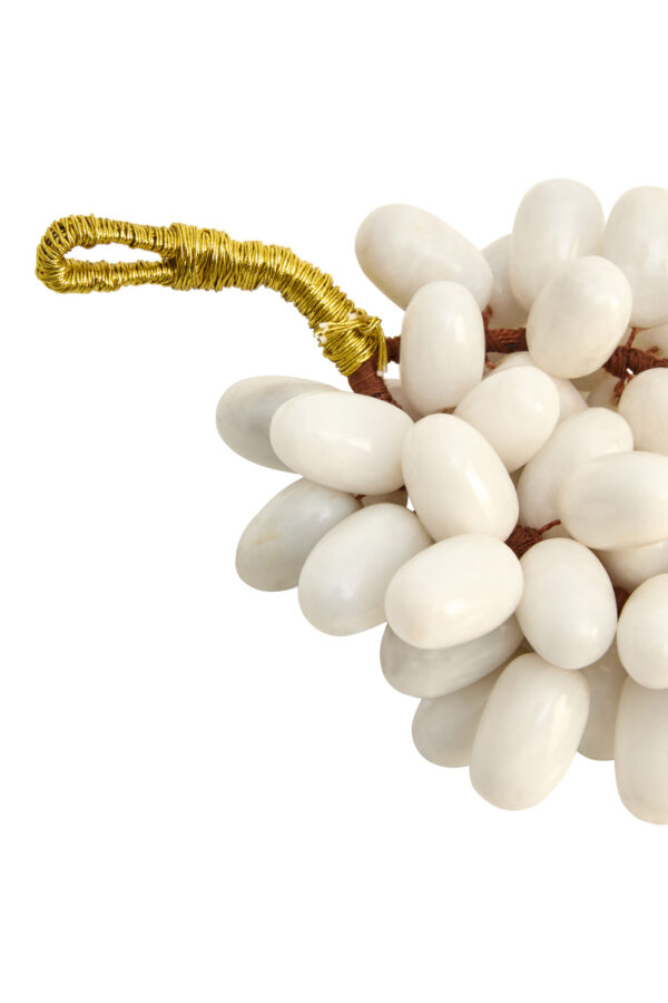 Zoro Small White Marble Decorative 50 Grapes