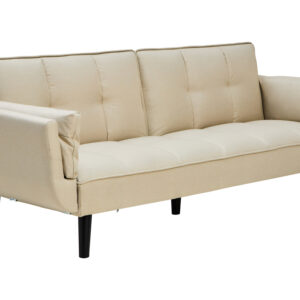 Valerie 3 Seat Beige Sofa Bed