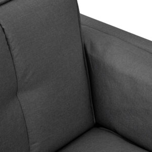 Valerie 3 Seat Dark Grey Sofa Bed