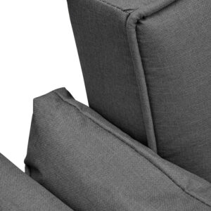 Valerie 3 Seat Dark Grey Sofa Bed