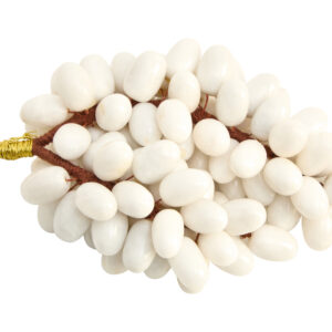 Zoro Large White Marble Decorative 100 Grapes