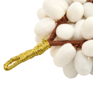 Zoro Large White Marble Decorative 100 Grapes
