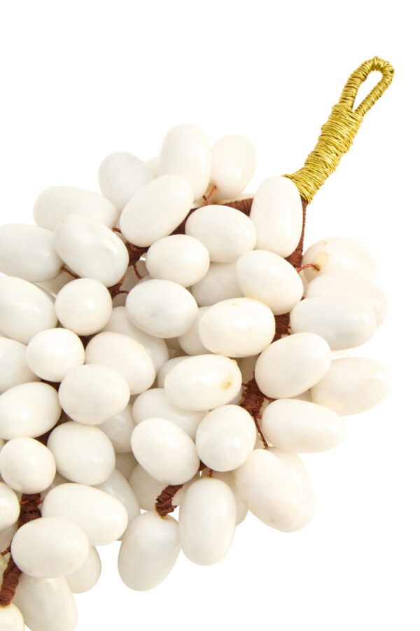 Zoro Large White Marble Decorative 100 Grapes