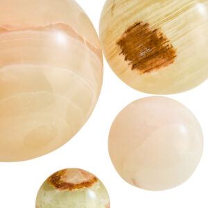 Oleena Onyx Set of 4 Deco Balls