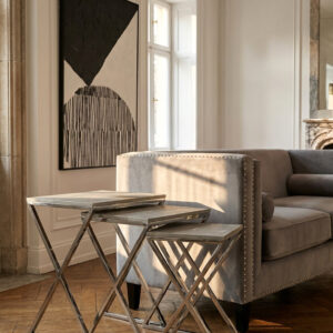 Cardona Nest of Three Shagreen Effect Tables