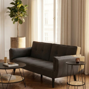 Valerie 3 Seat Dark Grey Sofa Bed