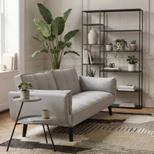 Valerie 3 Seat Light Grey Sofa Bed