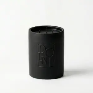 Dolni Large Black Ceramic 600g Tuberose & Sandalwood Candle