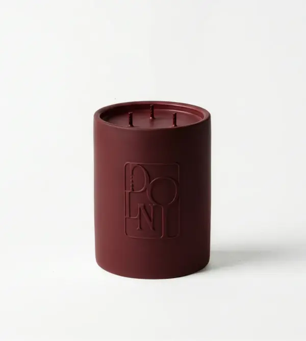Dolni Large Ceramic 600g Dark Cherry Candle