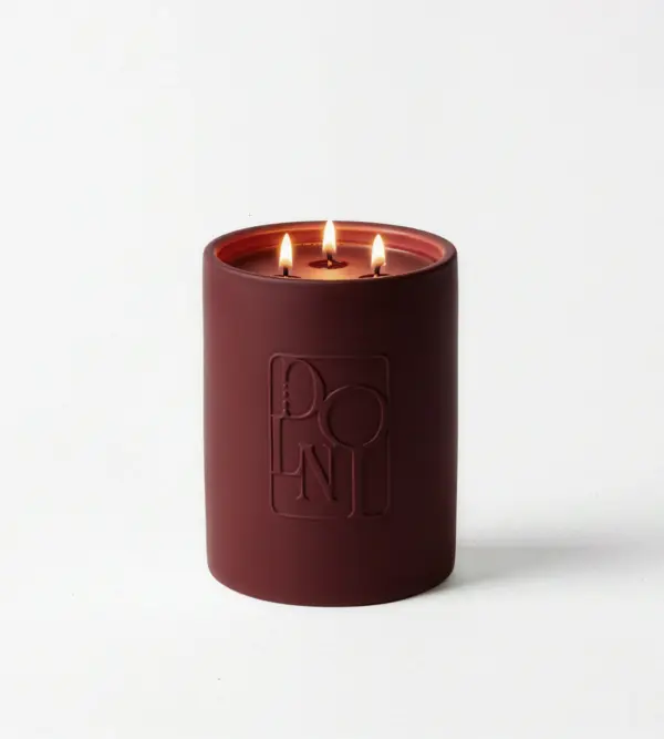 Dolni Large Ceramic 600g Dark Cherry Candle