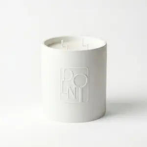 Dolni XL White Ceramic 2200g Amber & Patchouli Candle
