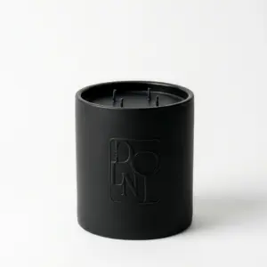 Dolni XL Black Ceramic 2200g Tuberose & Sandalwood Candle