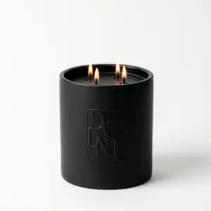 Dolni XL Black Ceramic 2200g Tuberose & Sandalwood Candle