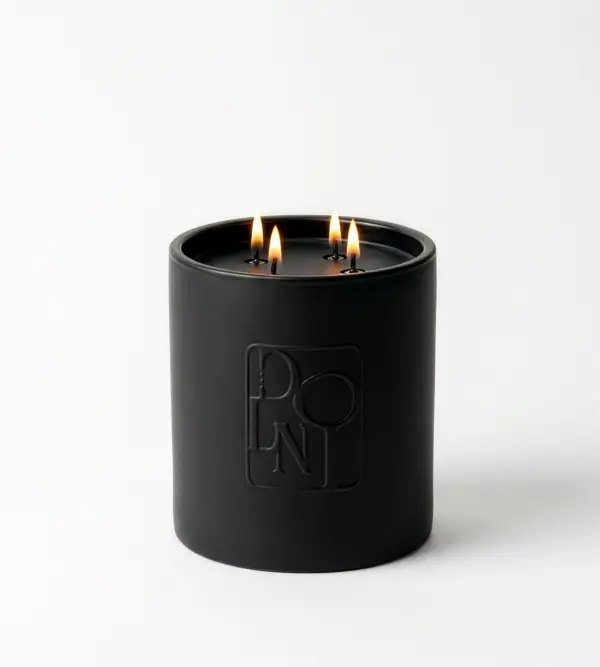 Dolni XL Black Ceramic 2200g Tuberose & Sandalwood Candle