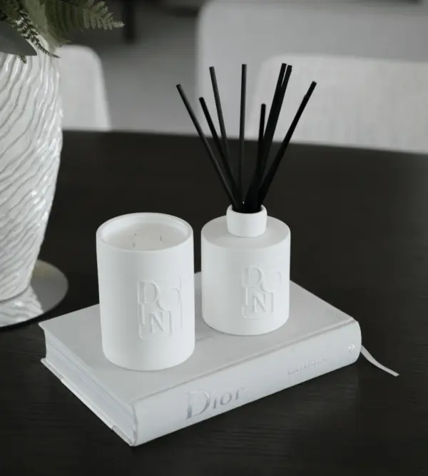 Dolni Large White Ceramic 500ml Reed Diffuser