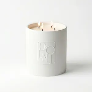 Dolni XL White Ceramic 2200g Amber & Patchouli Candle