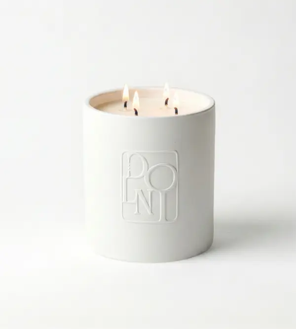 Dolni XL White Ceramic 2200g Amber & Patchouli Candle