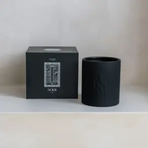Dolni XL Black Ceramic 2200g Tuberose & Sandalwood Candle