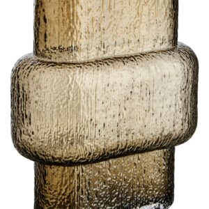 Kalea Large Textured Brown Glass Vase