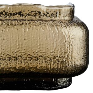 Kalea Small Textured Brown Glass Vase