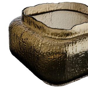 Kalea Small Textured Brown Glass Vase
