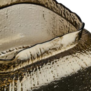 Kalea Small Textured Brown Glass Vase