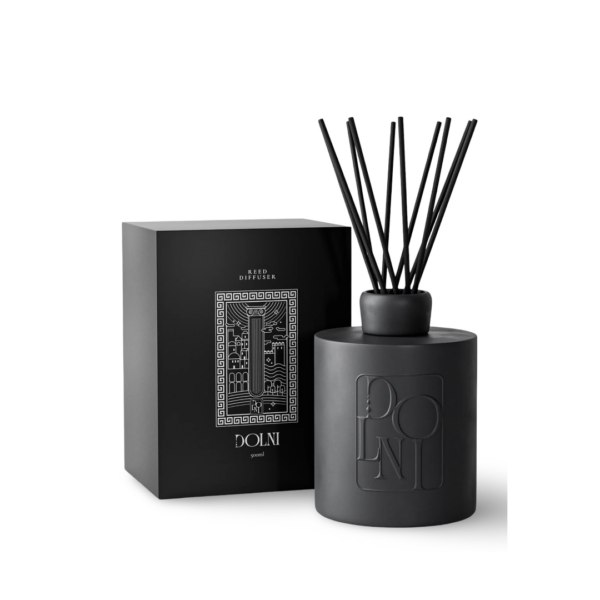 Dolni Large Black Ceramic 500ml Reed Diffuser Rodi Noir
